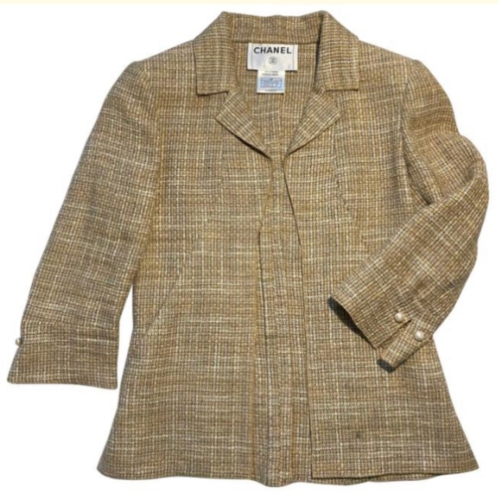 Chanel tweed blazer jacket